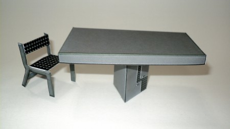 Silla y Mesa de Metal